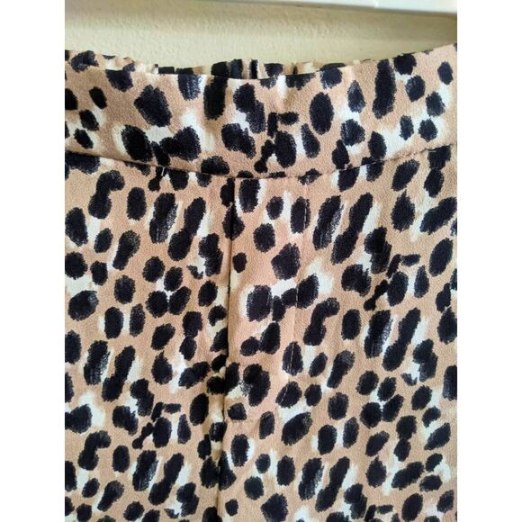 Banana Republic Hayden Pants Women’s Size 4 Beige Animal Print Tapered Ankle - Picture 10 of 12